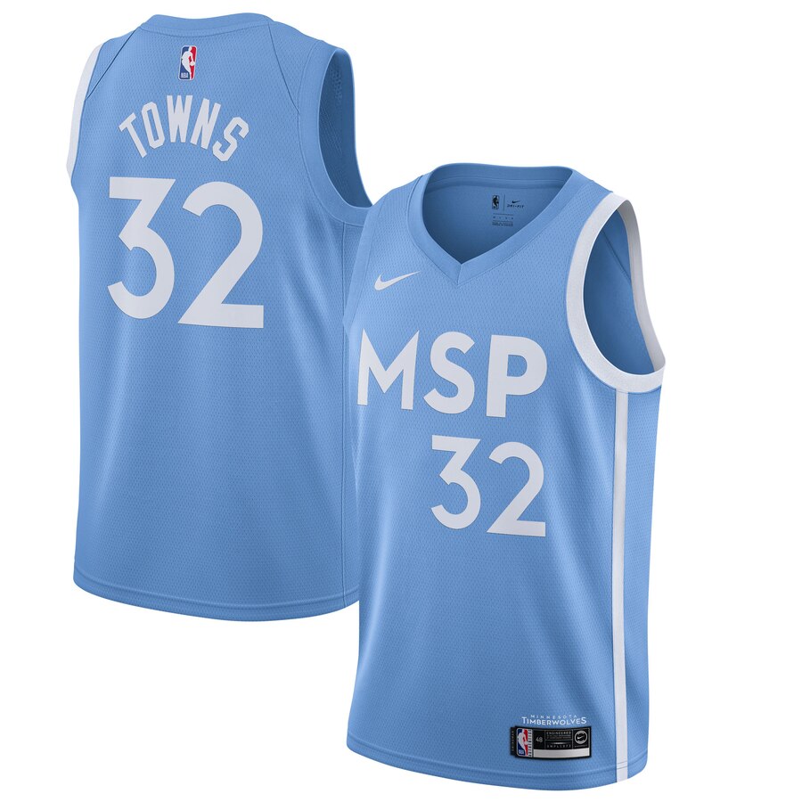 Men's Minnesota Timberwolves #1 Anthony Edwards Blue Stitched Jersey Men's Minnesota Timberwolves #1 Anthony Edwards Blue Stitched Jersey